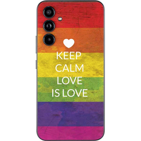 Keep Calm Love Is Love Galaxy A54 5G Skin