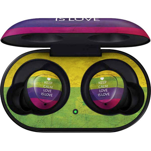 Keep Calm Love Is Love Galaxy Buds Skin