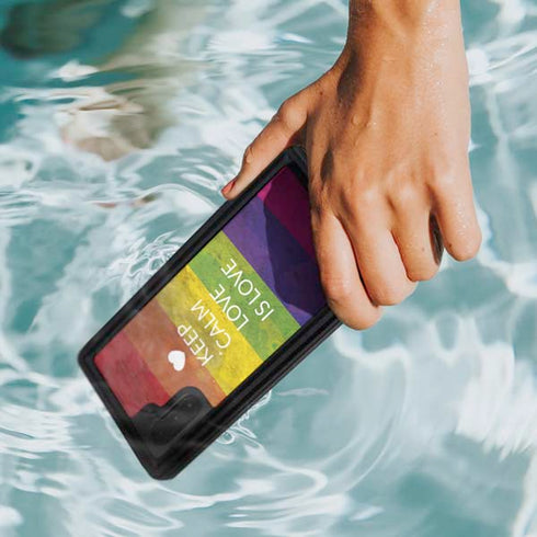 Keep Calm Love Is Love Galaxy Note 10 Waterproof Case