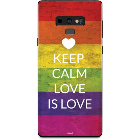 Keep Calm Love Is Love Galaxy Note 9 Skin
