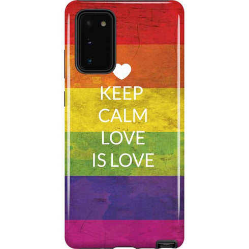 Keep Calm Love Is Love Galaxy Note20 5G Pro Case