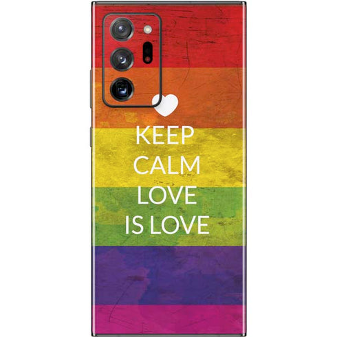 Keep Calm Love Is Love Galaxy Note20 Ultra 5G Skin