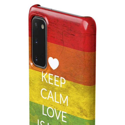 Keep Calm Love Is Love Galaxy S20 Lite Case