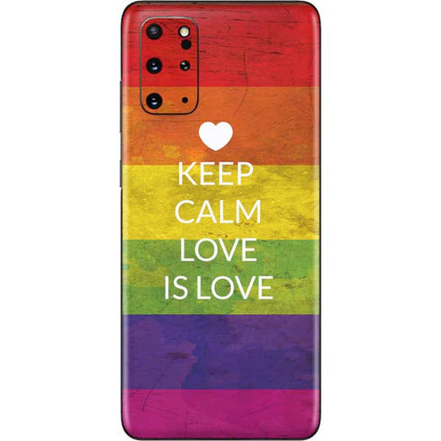 Keep Calm Love Is Love Galaxy S20 Plus Skin