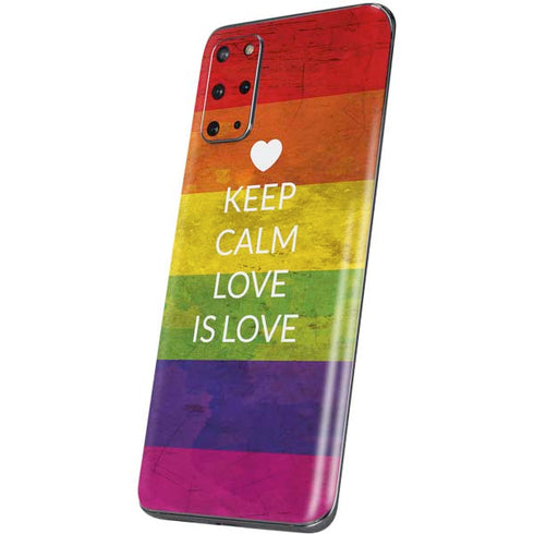 Keep Calm Love Is Love Galaxy S20 Plus Skin