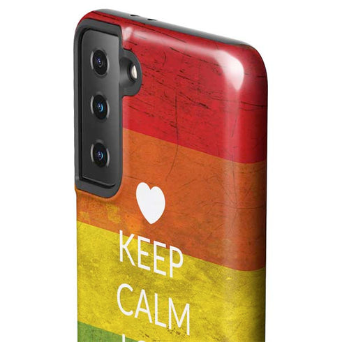 Keep Calm Love Is Love Galaxy S21 FE Pro Case