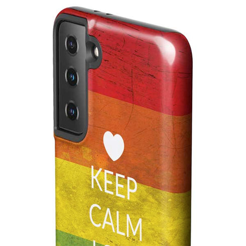 Keep Calm Love Is Love Galaxy S21 Plus 5G Pro Case