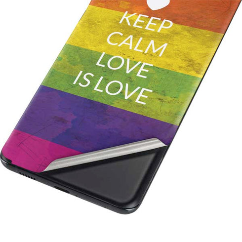 Keep Calm Love Is Love Galaxy S21 Ultra 5G Skin
