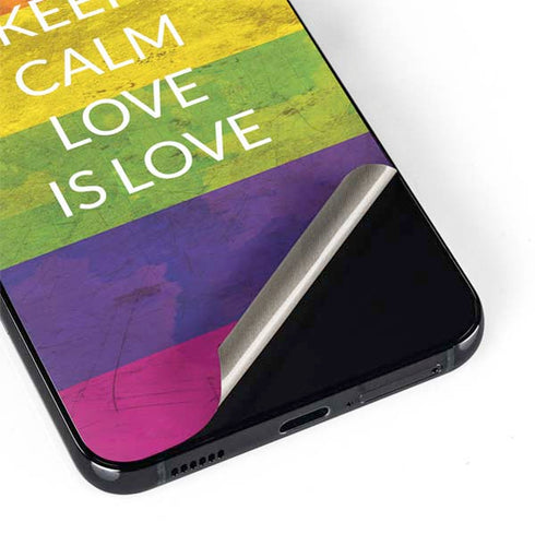 Keep Calm Love Is Love Galaxy S22 Skin