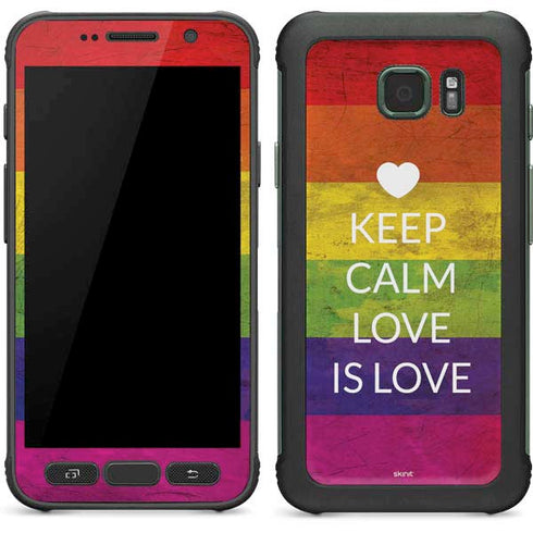 Keep Calm Love Is Love Galaxy S7 Active Skin