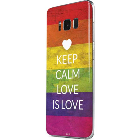 Keep Calm Love Is Love Galaxy S8 Plus Skin