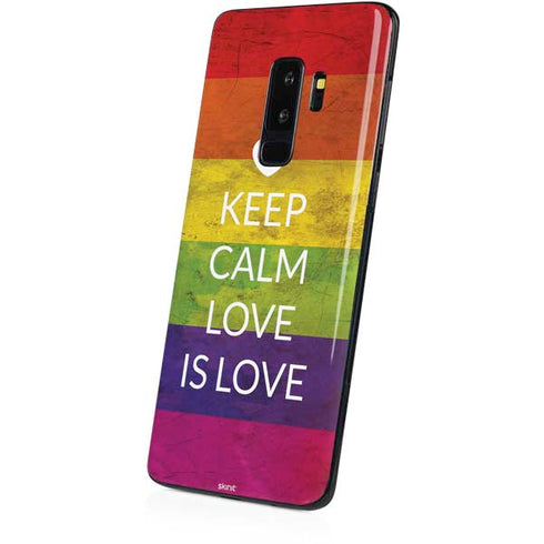 Keep Calm Love Is Love Galaxy S9 Plus Skin