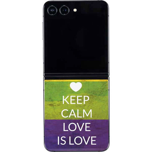 Keep Calm Love Is Love Galaxy Z Flip5 5G Skin