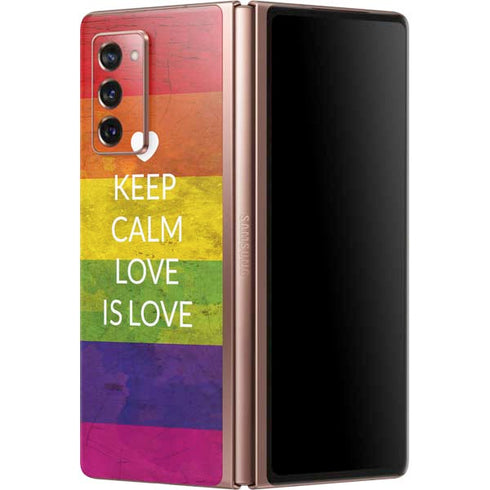 Keep Calm Love Is Love Galaxy Z Fold2 5G Skin