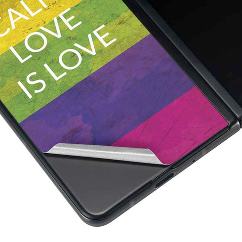 Keep Calm Love Is Love Galaxy Z Fold4 5G Skin