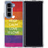 Keep Calm Love Is Love Galaxy Z Fold5 5G Clear Case