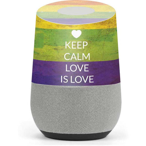 Keep Calm Love Is Love Google Home Skin