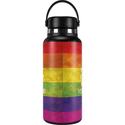 Keep Calm Love Is Love Hydro Flask 32oz Wide Mouth Skin
