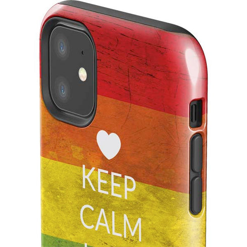 Keep Calm Love Is Love iPhone 11 Impact Case