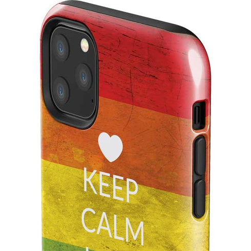 Keep Calm Love Is Love iPhone 11 Pro Max Impact Case
