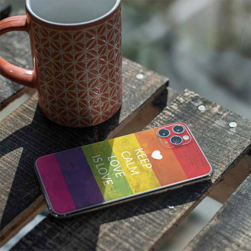 Keep Calm Love Is Love iPhone 11 Pro Max Skin