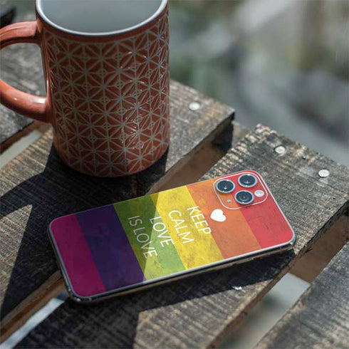 Keep Calm Love Is Love iPhone 11 Pro Skin