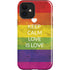 Keep Calm Love Is Love iPhone 12 Impact Case