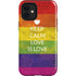 Keep Calm Love Is Love iPhone 12 Mini Impact Case