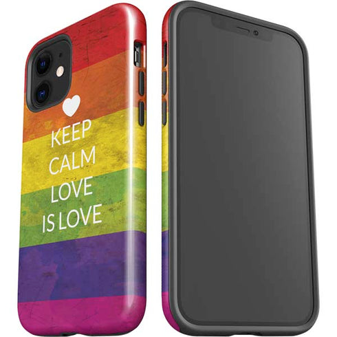 Keep Calm Love Is Love iPhone 12 Mini Impact Case