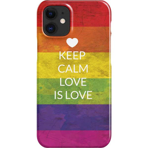 Keep Calm Love Is Love iPhone 12 Mini Lite Case