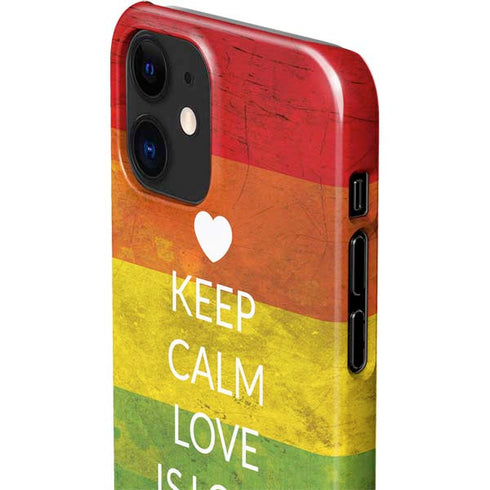 Keep Calm Love Is Love iPhone 12 Mini Lite Case
