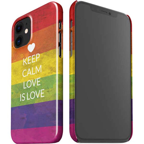 Keep Calm Love Is Love iPhone 12 Mini Lite Case