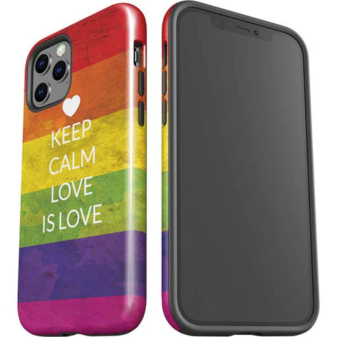 Keep Calm Love Is Love iPhone 12 Pro Impact Case
