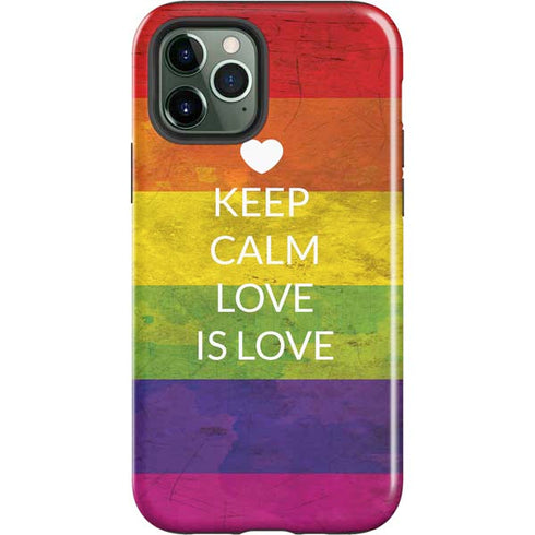 Keep Calm Love Is Love iPhone 12 Pro Max Impact Case
