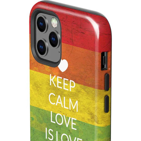 Keep Calm Love Is Love iPhone 12 Pro Max Impact Case
