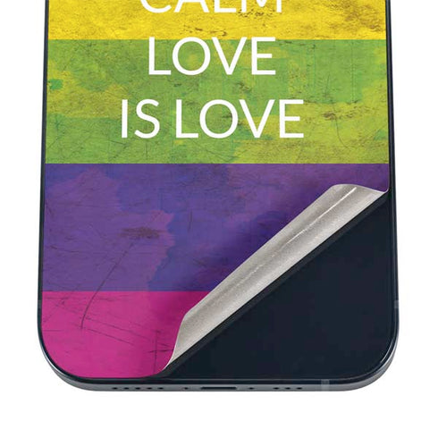 Keep Calm Love Is Love iPhone 12 Skin