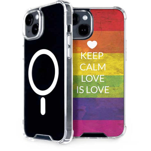 Keep Calm Love Is Love iPhone 13 MagSafe Case