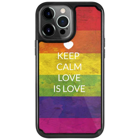 Keep Calm Love Is Love iPhone 13 Pro Cargo Case