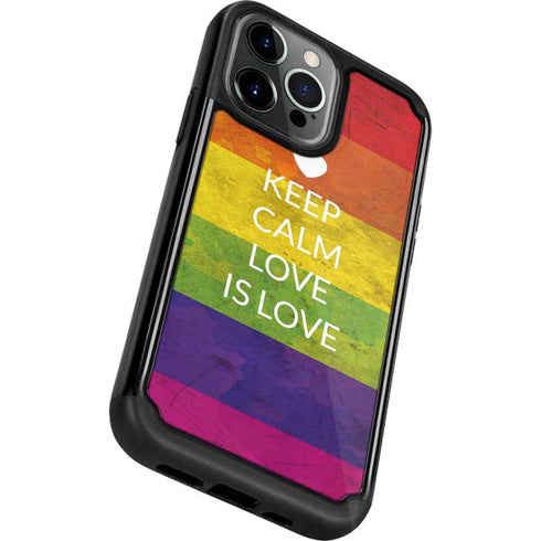 Keep Calm Love Is Love iPhone 13 Pro Cargo Case