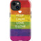 Keep Calm Love Is Love iPhone 14 Plus Impact Case
