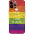 Keep Calm Love Is Love iPhone 14 Pro Max Skin
