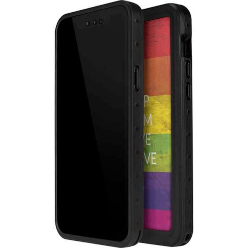 Keep Calm Love Is Love iPhone 14 Pro Max Waterproof Case