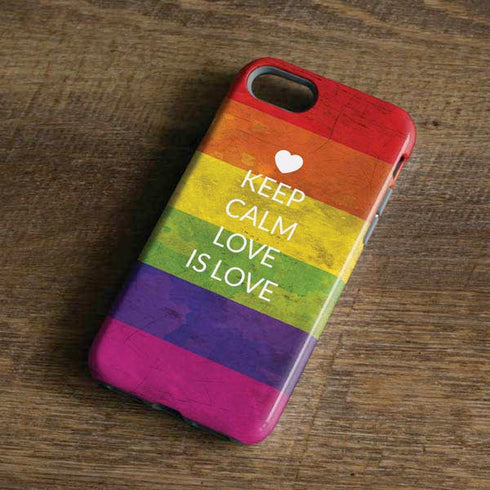 Keep Calm Love Is Love iPhone 8 Pro Case
