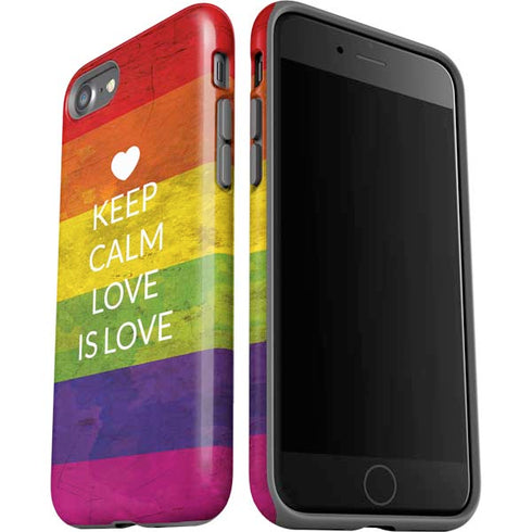 Keep Calm Love Is Love iPhone SE (2nd & 3rd Gen) Pro Case