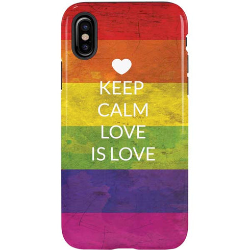 Keep Calm Love Is Love iPhone X Pro Case