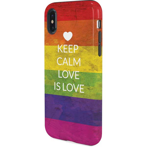 Keep Calm Love Is Love iPhone X Pro Case
