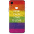Keep Calm Love Is Love iPhone XR Skin