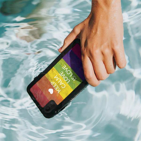Keep Calm Love Is Love iPhone XR Waterproof Case