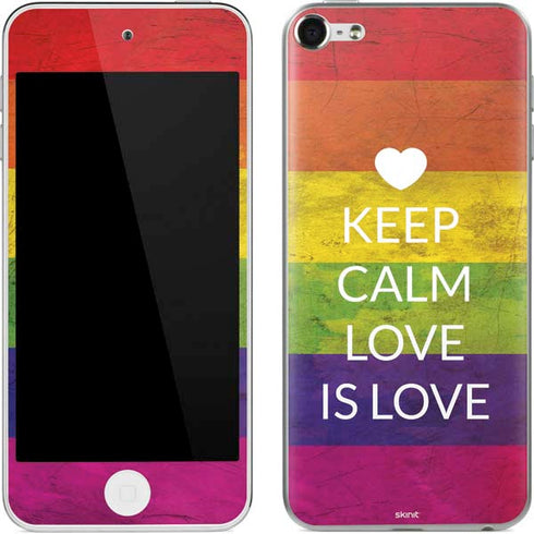 Keep Calm Love Is Love Apple iPod Skin