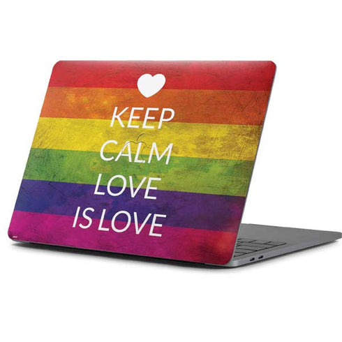Keep Calm Love Is Love Apple MacBook Pro 13-inch Skin